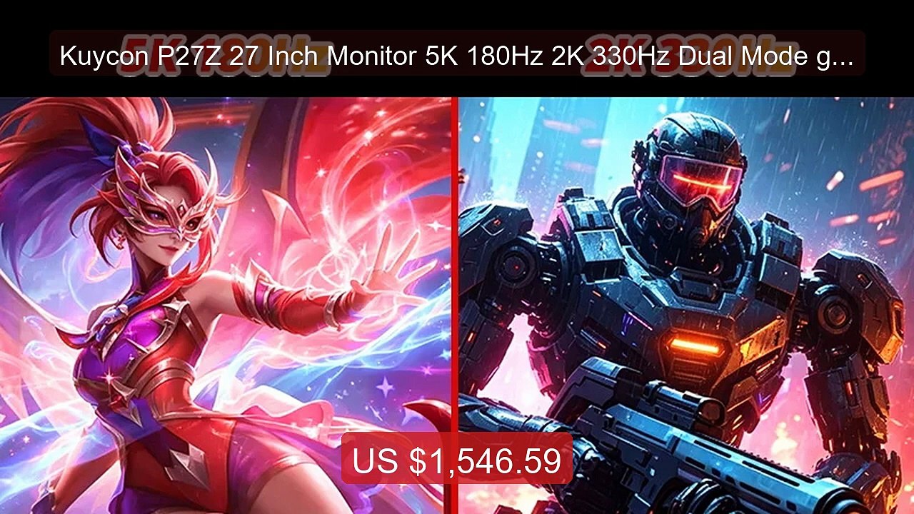 Kuycon P27Z 27 Inch Monitor 5K 180Hz 2K 330Hz Dual Mode gaming... -- Hot Deal 2026 | Limited Offer!