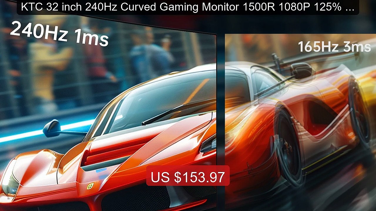 KTC 32 inch 240Hz Curved Gaming Monitor 1500R 1080P 125% sRGB... -- Amazing Value 2026 | Must Have!