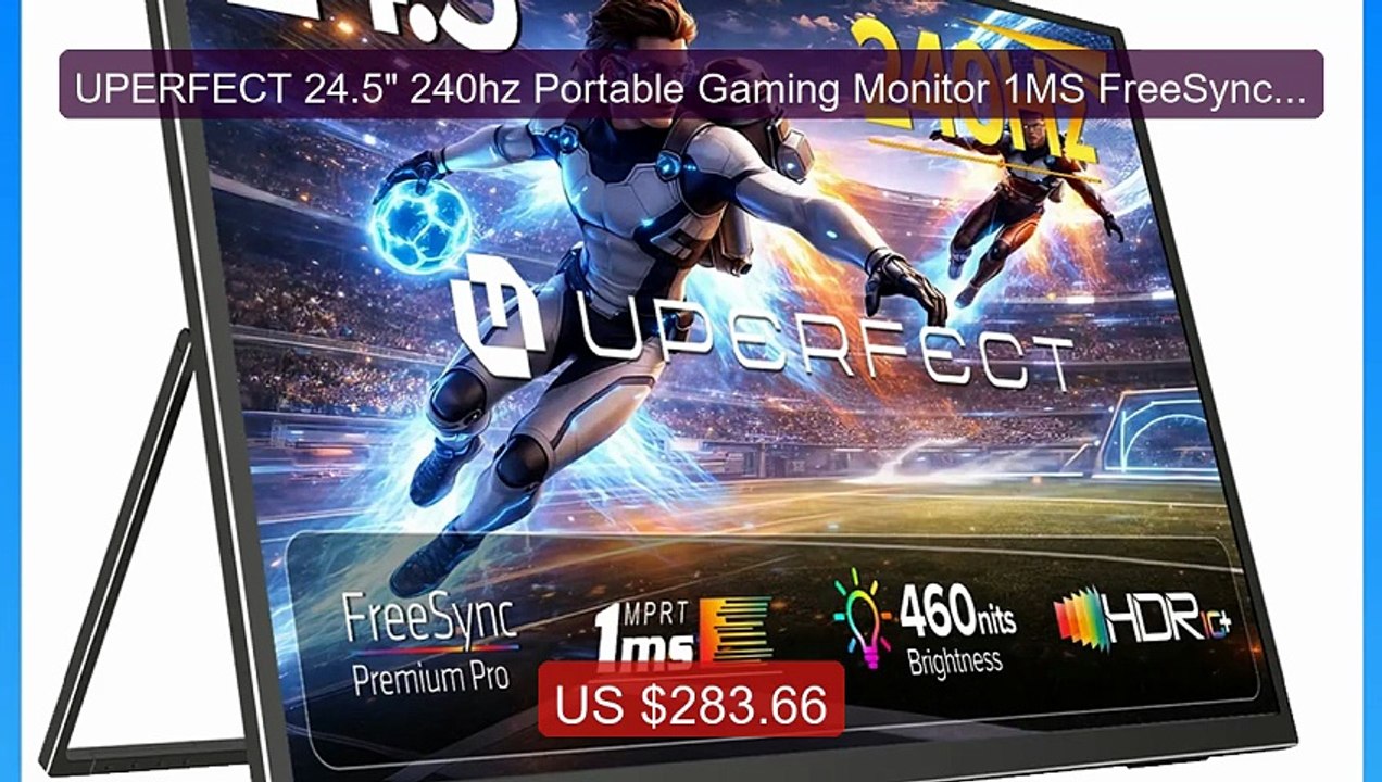UPERFECT 24.5" 240hz Portable Gaming Monitor 1MS FreeSync E... -- Top Pick 2026 | Unbeatable Price!