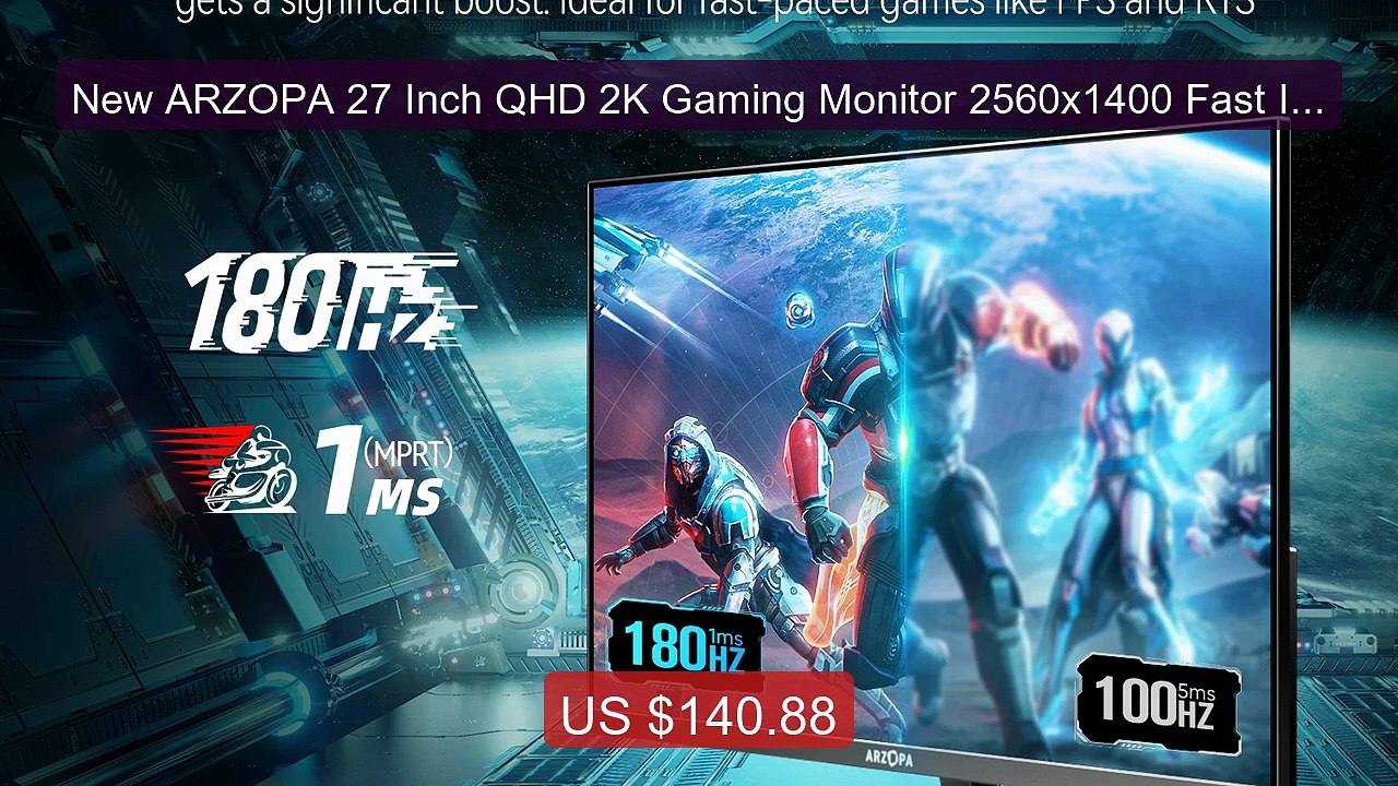 New ARZOPA 27 Inch QHD 2K Gaming Monitor 2560x1400 Fast IPS... -- Top Pick 2026 | Unbeatable Price!