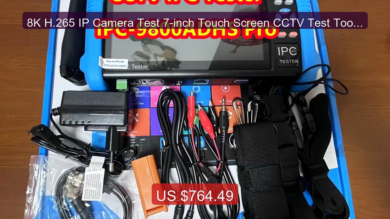 8K H.265 IP Camera Test 7-inch Touch Screen CCTV Test Tool Ki... -- Amazing Value 2026 | Must Have!