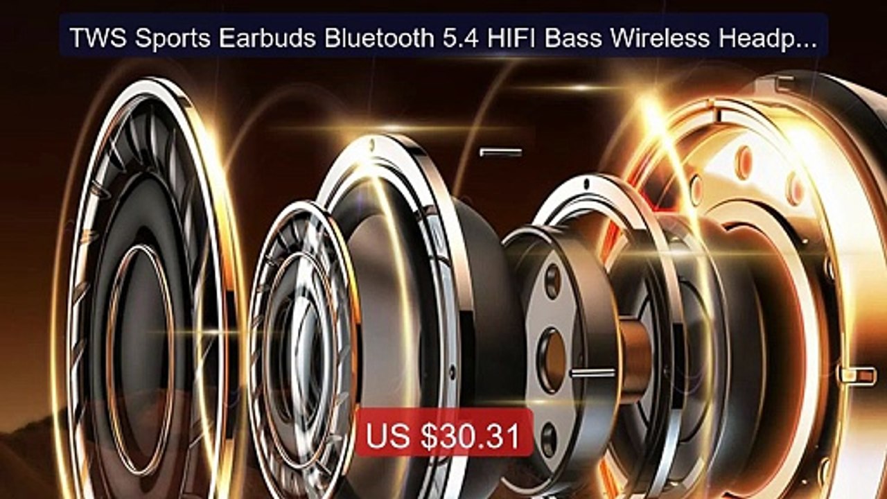 TWS Sports Earbuds Bluetooth 5.4 HIFI Bass Wireless Headphones... -- Hot Deal 2026 | Limited Offer!