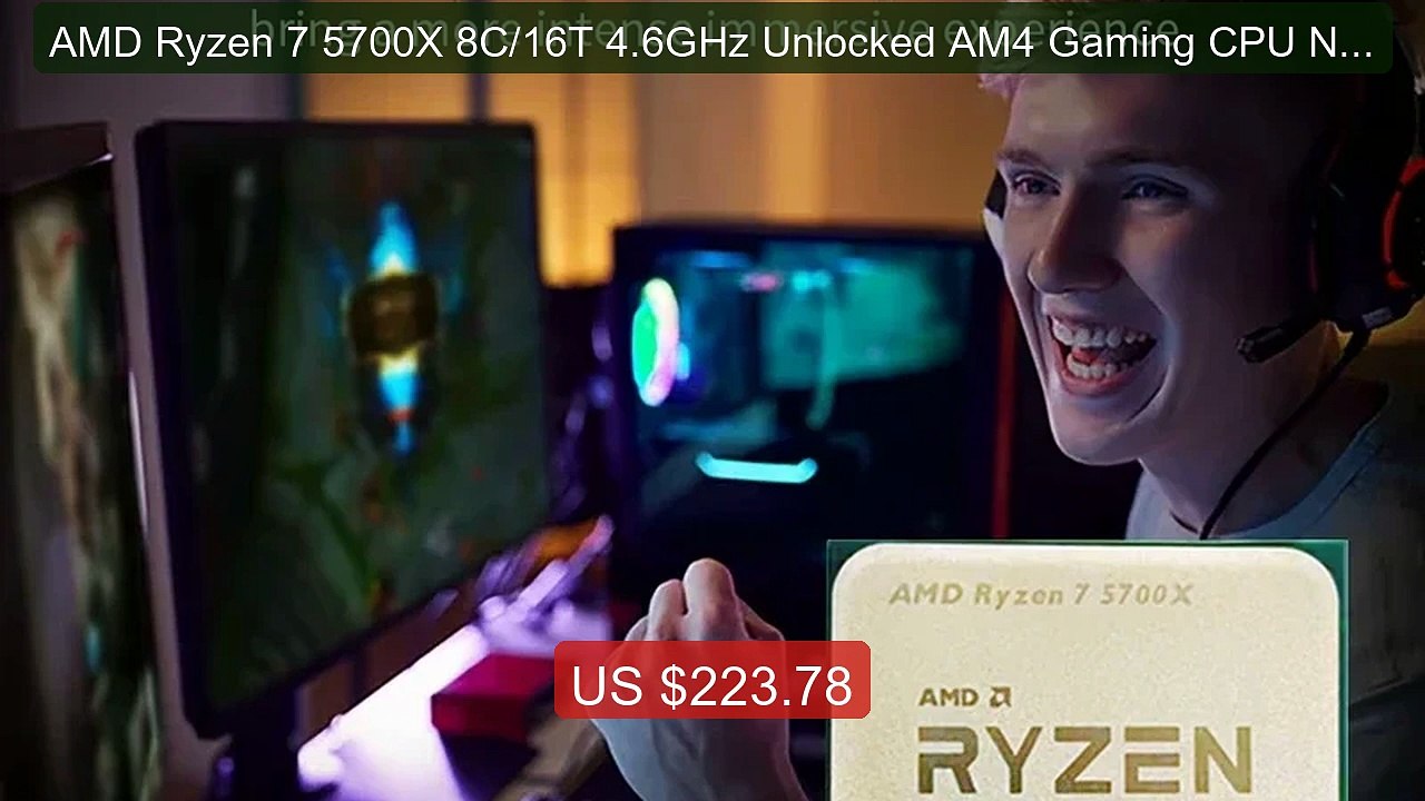 AMD Ryzen 7 5700X 8C/16T 4.6GHz Unlocked AM4 Gaming CPU No Pac... -- Hot Deal 2026 | Limited Offer!