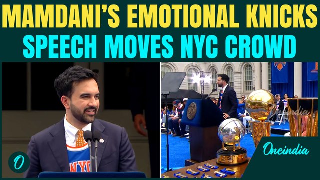 NYC Mayor Zohran Mamdani DELIVERS POWERFUL SPEECH at Knicks NYC Ceremony | ‘To 53 Years of Hope…’