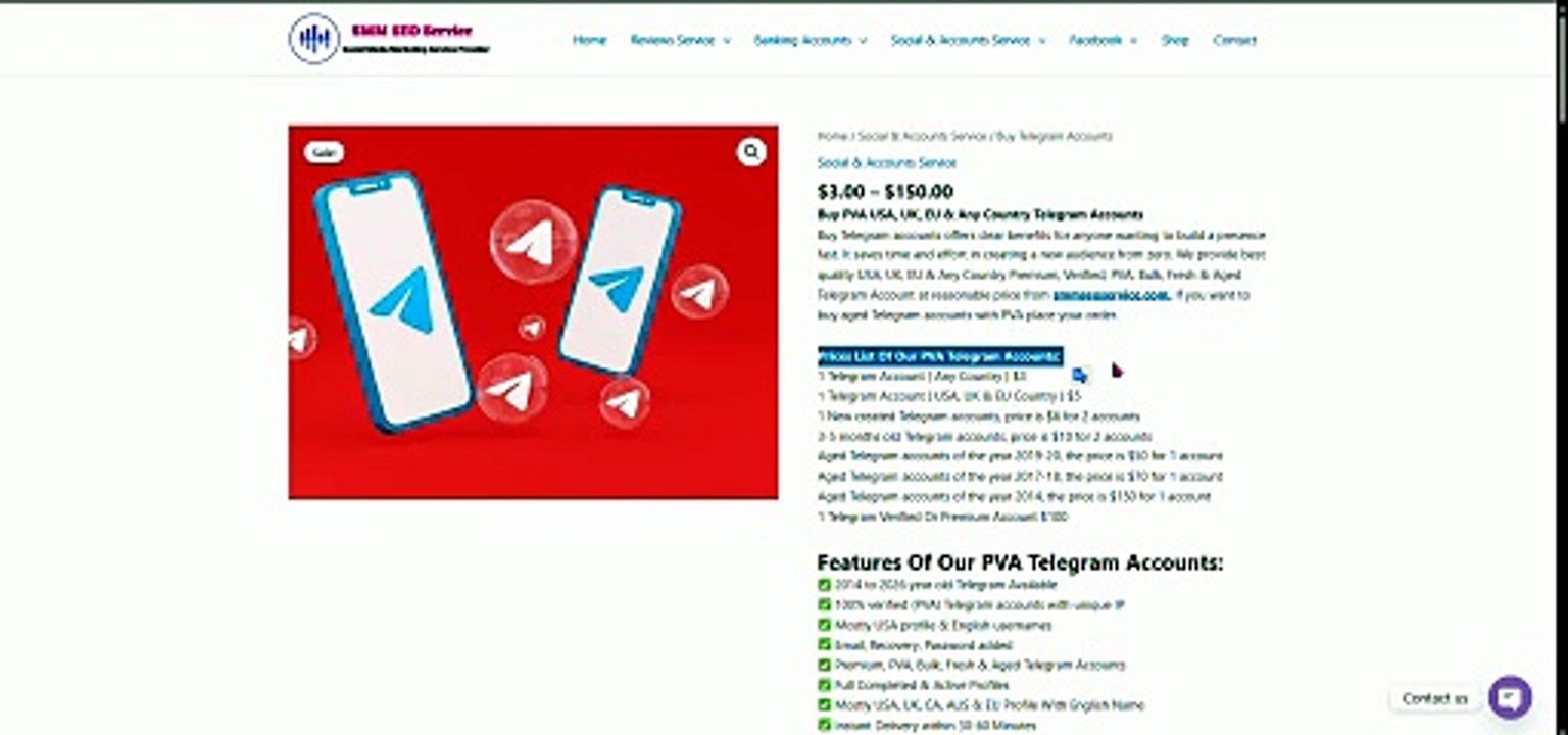 3 Best sites to Buy Telegram Accounts PVA & Aged