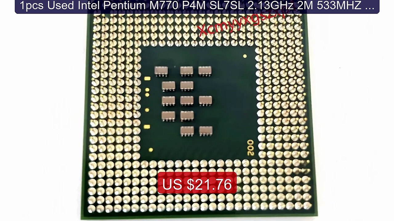 1pcs Used Intel Pentium M770 P4M SL7SL 2.13GHz 2M 533MHZ FSB S... -- Hot Deal 2026 | Limited Offer!