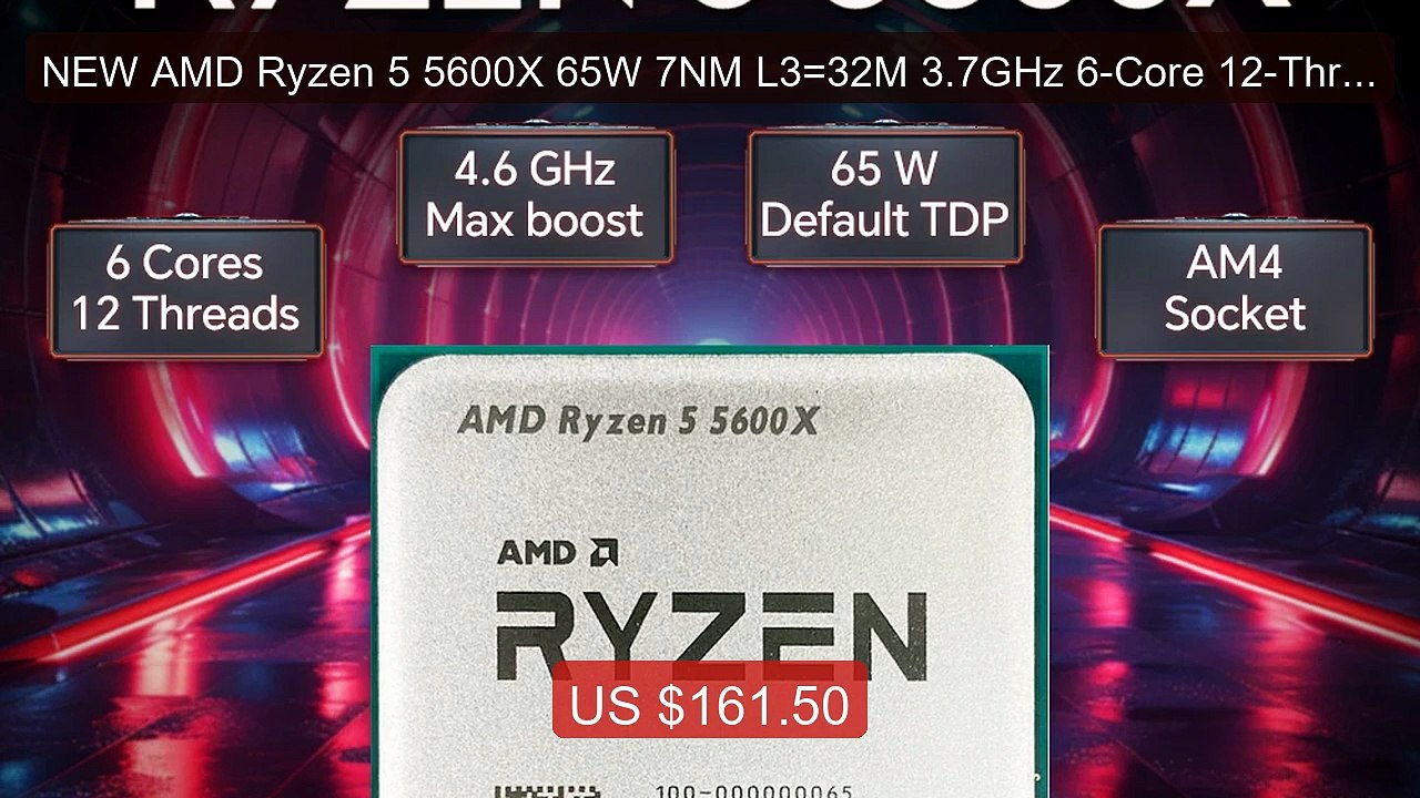 NEW AMD Ryzen 5 5600X 65W 7NM L3=32M 3.7GHz 6-Core 12-Thread R... -- Best Buy 2026 | Great Quality!