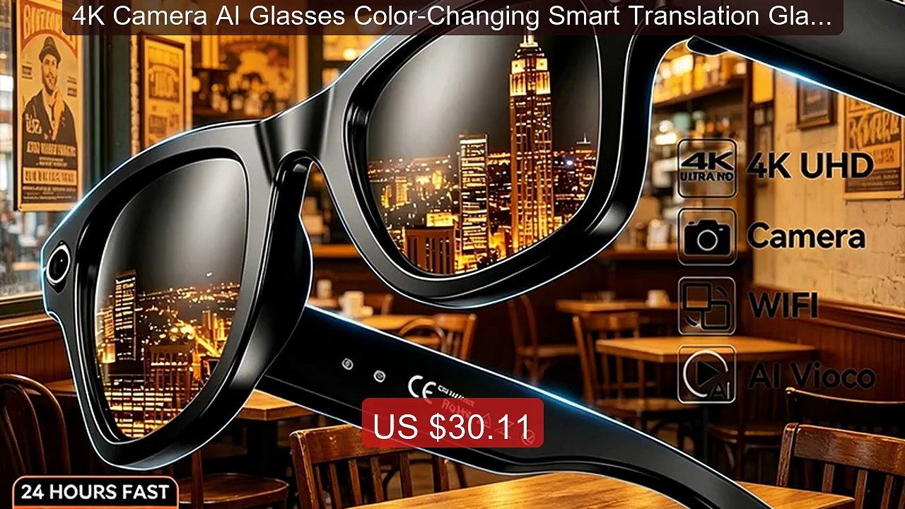 4K Camera AI Glasses Color-Changing Smart Translation Glasses Photo... -- Top Rated 2026 | Buy Now!