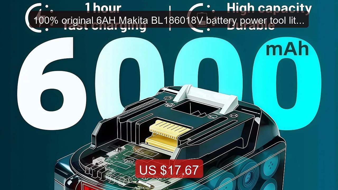 100% original 6AH Makita BL186018V battery power tool lithium... -- Amazing Value 2026 | Must Have!