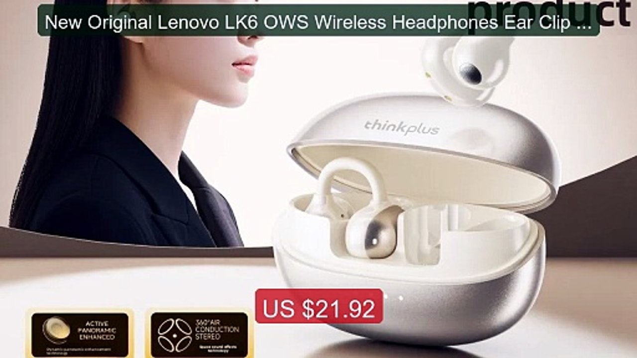 New Original Lenovo LK6 OWS Wireless Headphones Ear Clip 5.4 ... -- Amazing Value 2026 | Must Have!