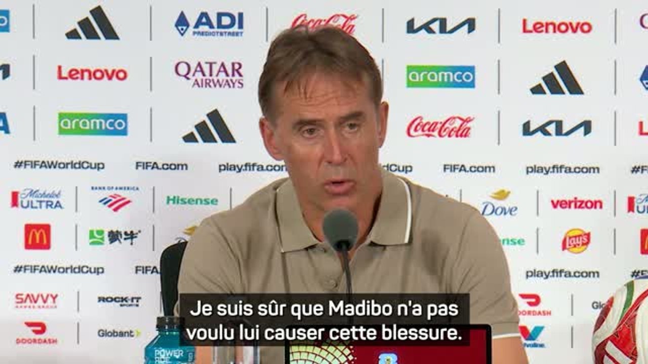 Qatar - Lopetegui : ''Madibo ne voulait pas blesser Koné''