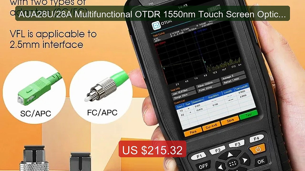 AUA28U/28A Multifunctional OTDR 1550nm Touch Screen Optical Ti... -- Best Buy 2026 | Great Quality!