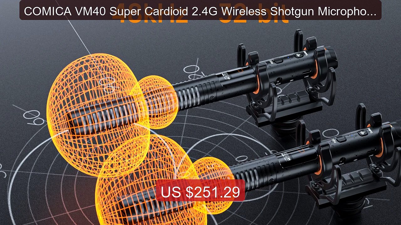 COMICA VM40 Super Cardioid 2.4G Wireless Shotgun Microphone... -- Top Pick 2026 | Unbeatable Price!