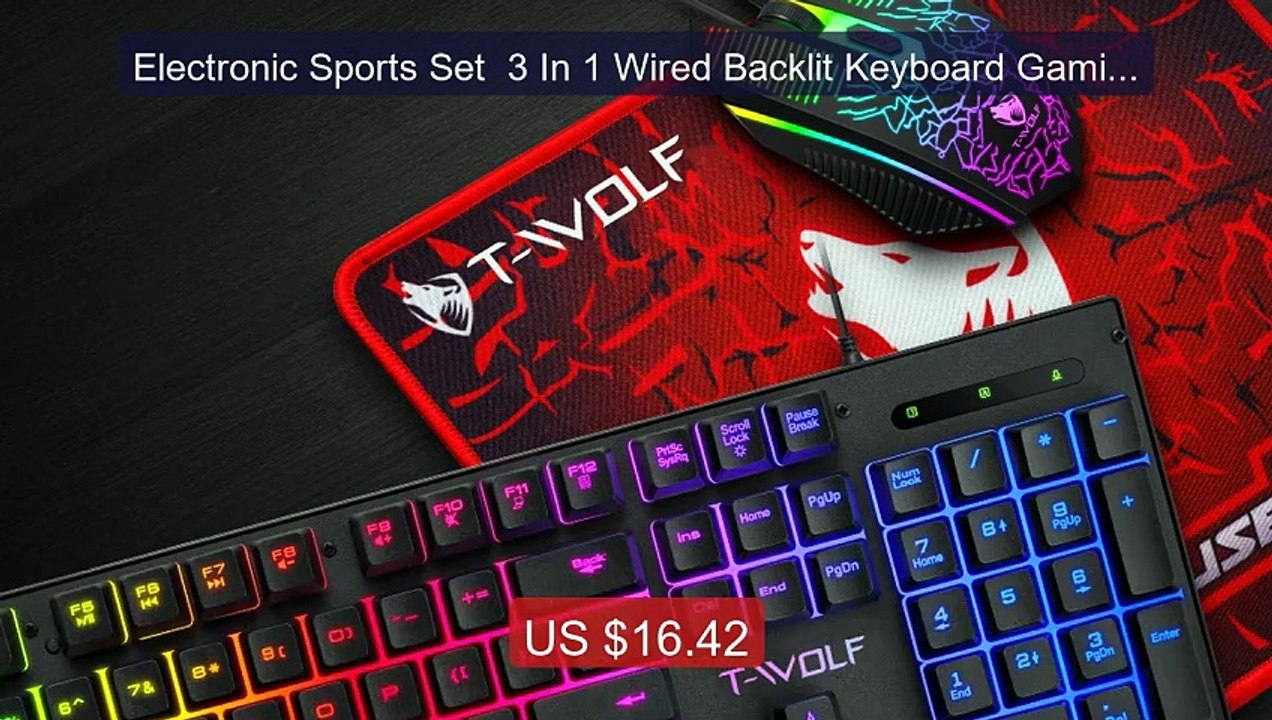 Electronic Sports Set  3 In 1 Wired Backlit Keyboard Gaming M... -- Amazing Value 2026 | Must Have!