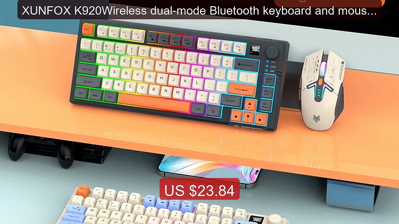 XUNFOX K920Wireless dual-mode Bluetooth keyboard and mouse set gam... -- Best Deal 2026 | Shop Now!