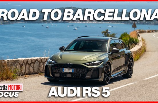 Audi RS 5, in viaggio da Milano a Barcellona alla scoperta della F1