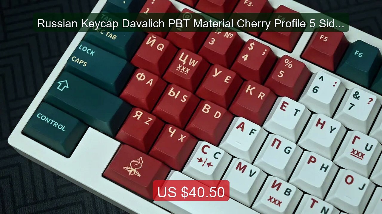 Russian Keycap Davalich PBT Material Cherry Profile 5 Side DYE Sub... -- Best Deal 2026 | Shop Now!