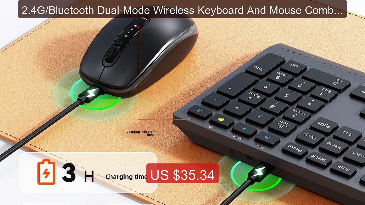 2.4G/Bluetooth Dual-Mode Wireless Keyboard And Mouse Combo,... -- Top Pick 2026 | Unbeatable Price!