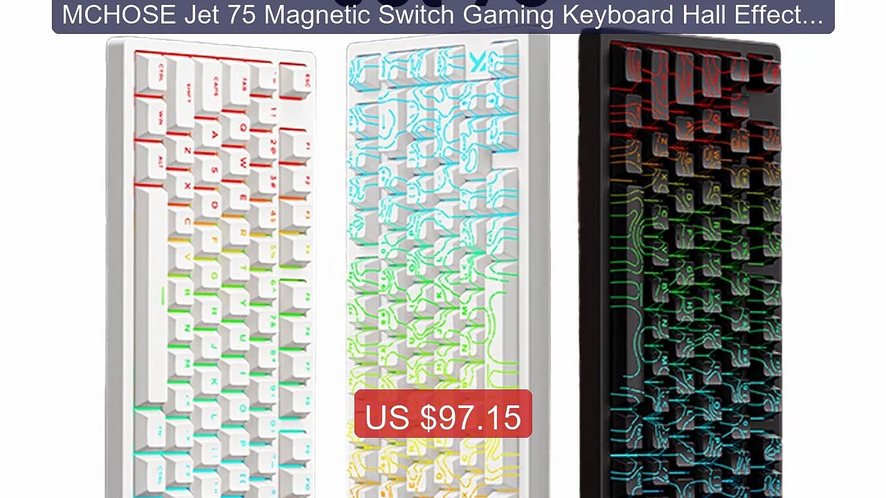 MCHOSE Jet 75 Magnetic Switch Gaming Keyboard Hall Effect Hot-Swapp... -- Top Rated 2026 | Buy Now!