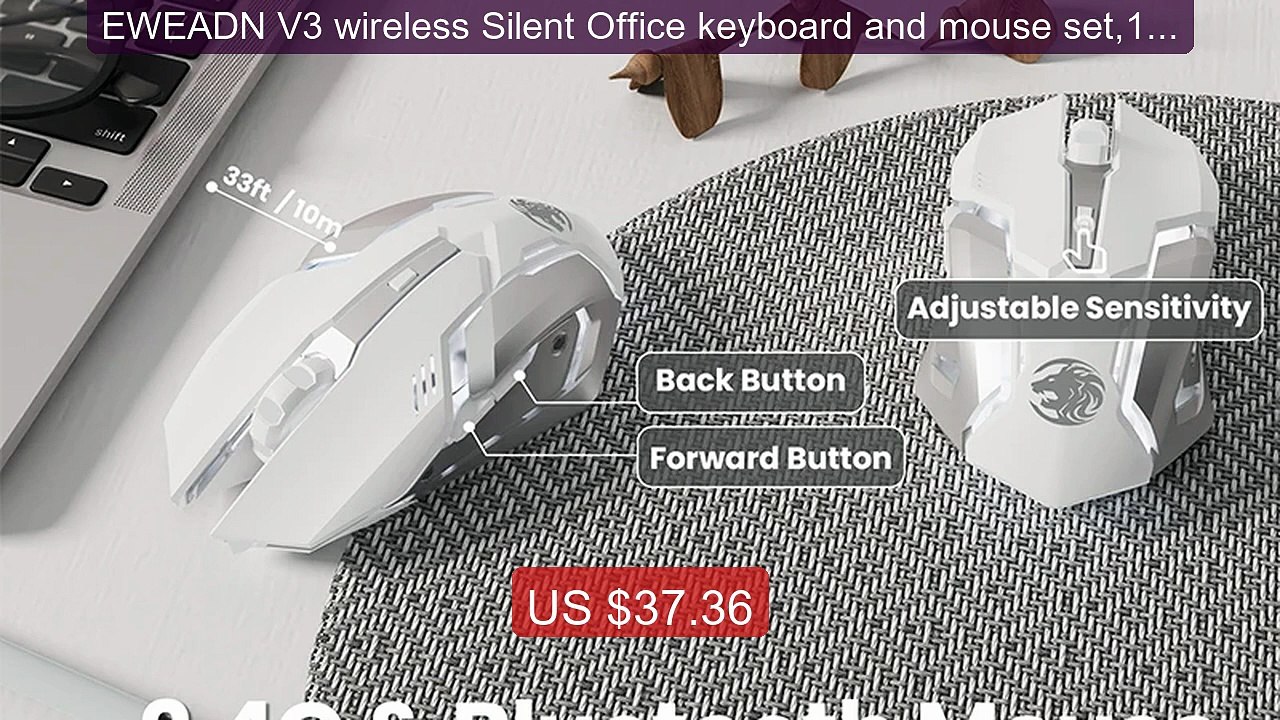 EWEADN V3 wireless Silent Office keyboard and mouse set,104 Keys F... -- Best Deal 2026 | Shop Now!