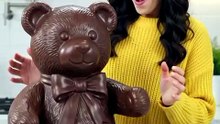 Eating a Chocolate Teddy Bear: So Delicious!