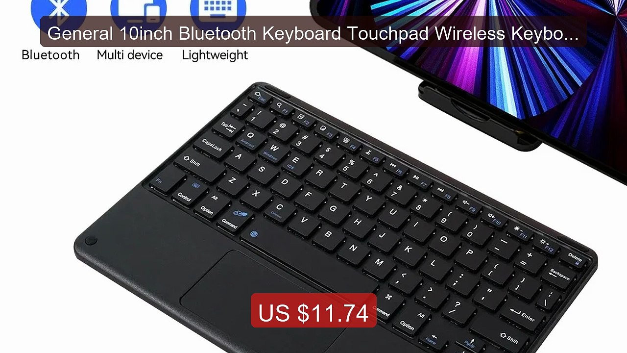 General 10inch Bluetooth Keyboard Touchpad Wireless Keyboar... -- Top Pick 2026 | Unbeatable Price!