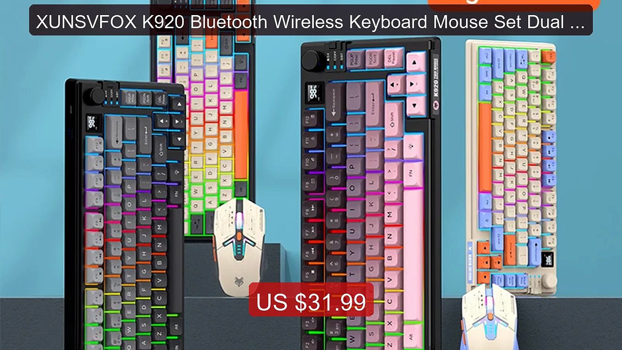 XUNSVFOX K920 Bluetooth Wireless Keyboard Mouse Set Dual Model... -- Best Buy 2026 | Great Quality!