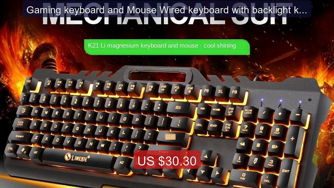 Gaming keyboard and Mouse Wired keyboard with backlight keyboa... -- Hot Deal 2026 | Limited Offer!