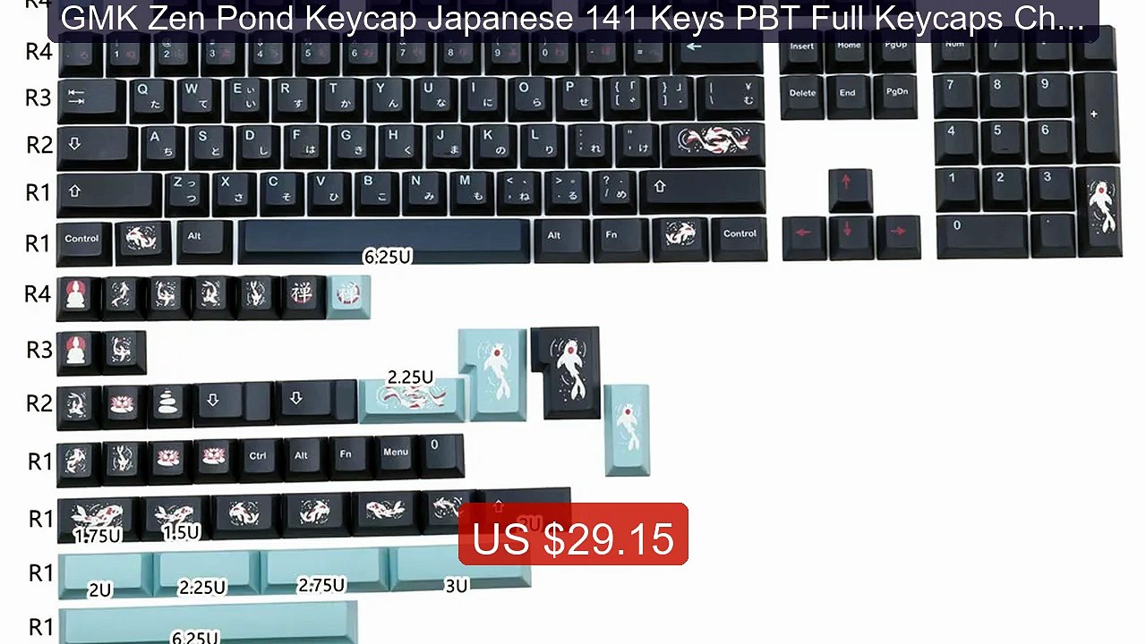 GMK Zen Pond Keycap Japanese 141 Keys PBT Full Keycaps Cherry Profi... -- Top Rated 2026 | Buy Now!