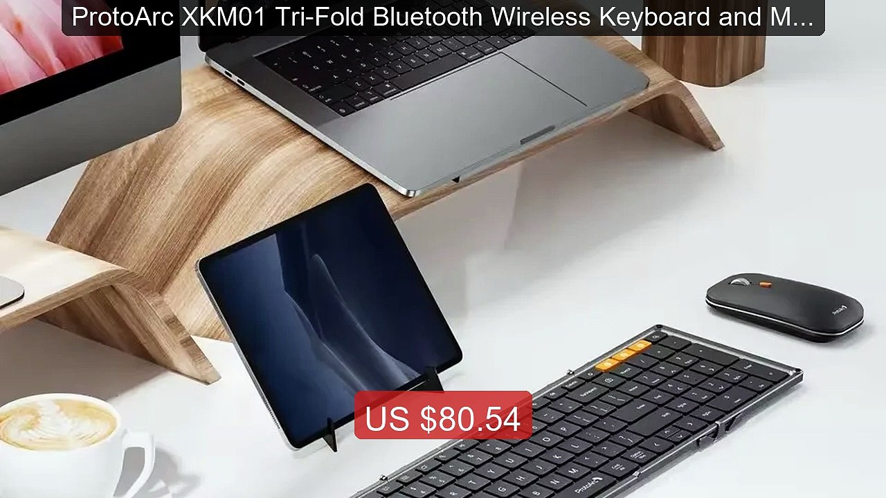 ProtoArc XKM01 Tri-Fold Bluetooth Wireless Keyboard and Mou... -- Top Pick 2026 | Unbeatable Price!
