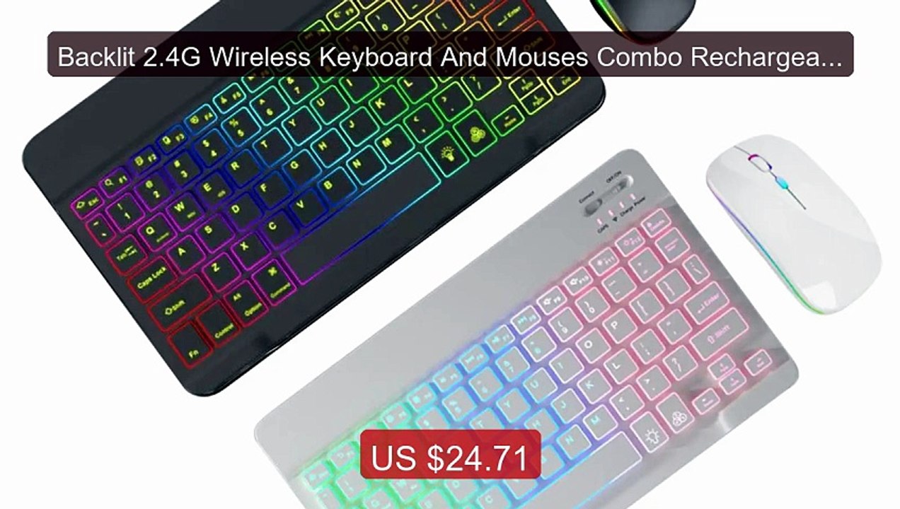 Backlit 2.4G Wireless Keyboard And Mouses Combo Rechargeabl... -- Top Pick 2026 | Unbeatable Price!