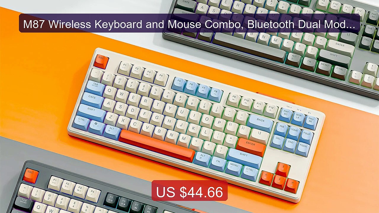 M87 Wireless Keyboard and Mouse Combo, Bluetooth Dual Mode, PB... -- Best Buy 2026 | Great Quality!