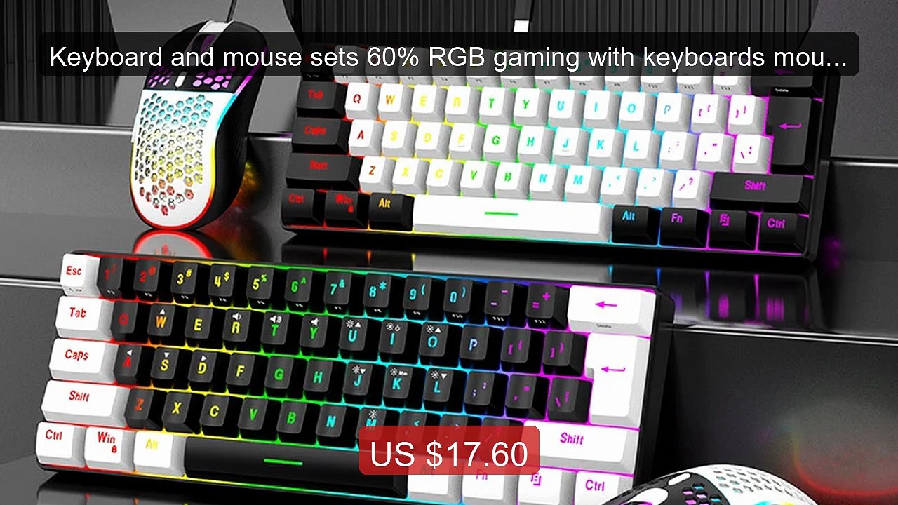 Keyboard and mouse sets 60% RGB gaming with keyboards mouse c... -- Amazing Value 2026 | Must Have!