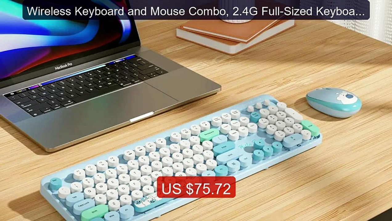 Wireless Keyboard and Mouse Combo, 2.4G Full-Sized Keyboard Mo... -- Best Buy 2026 | Great Quality!
