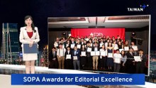 Taiwan News Organizations Honored at SOPA Awards for Editorial Excellence