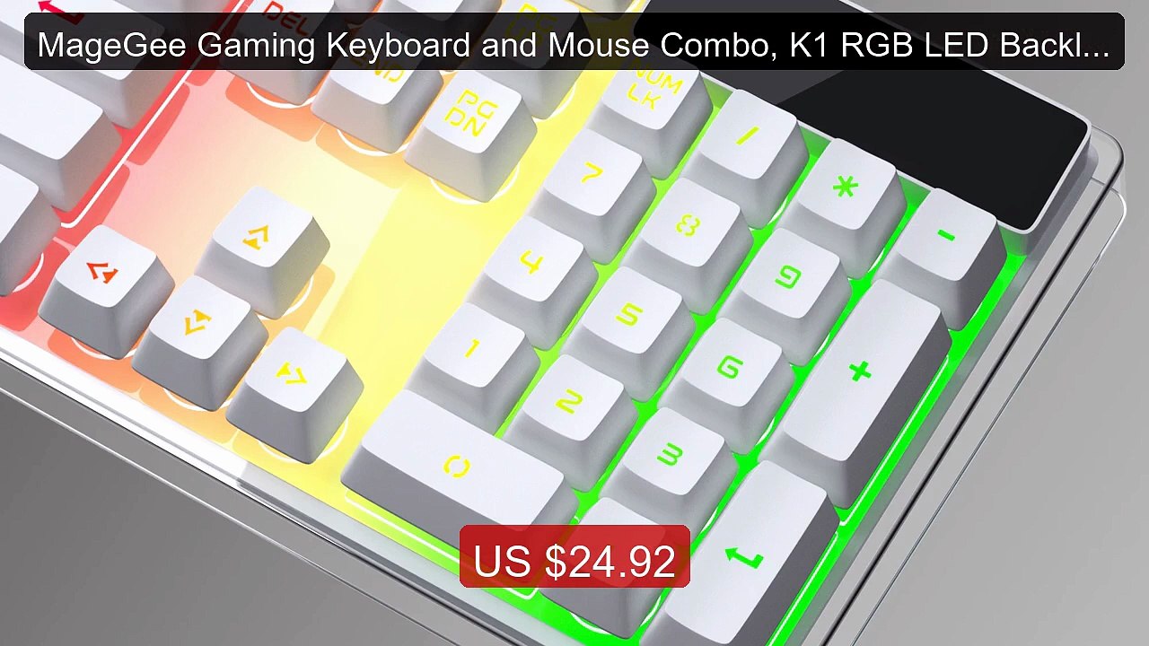 MageGee Gaming Keyboard and Mouse Combo, K1 RGB LED Backlit Keyboar... -- Top Rated 2026 | Buy Now!
