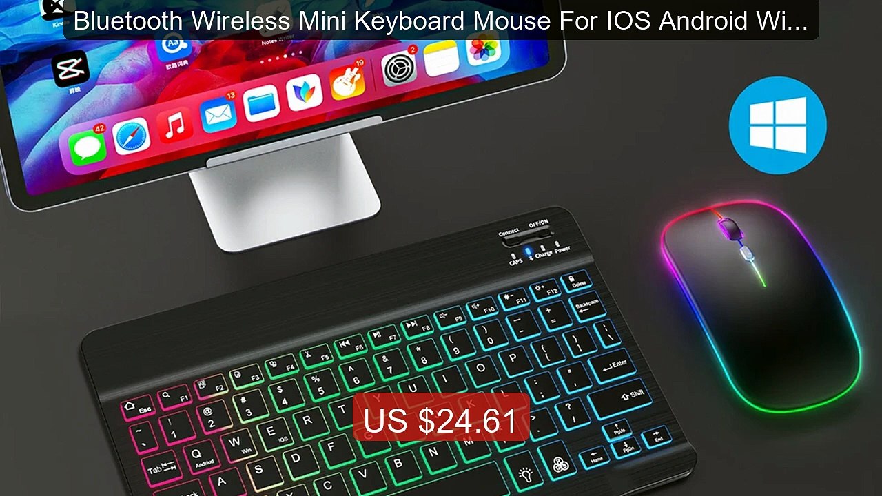 Bluetooth Wireless Mini Keyboard Mouse For IOS Android Window... -- Amazing Value 2026 | Must Have!