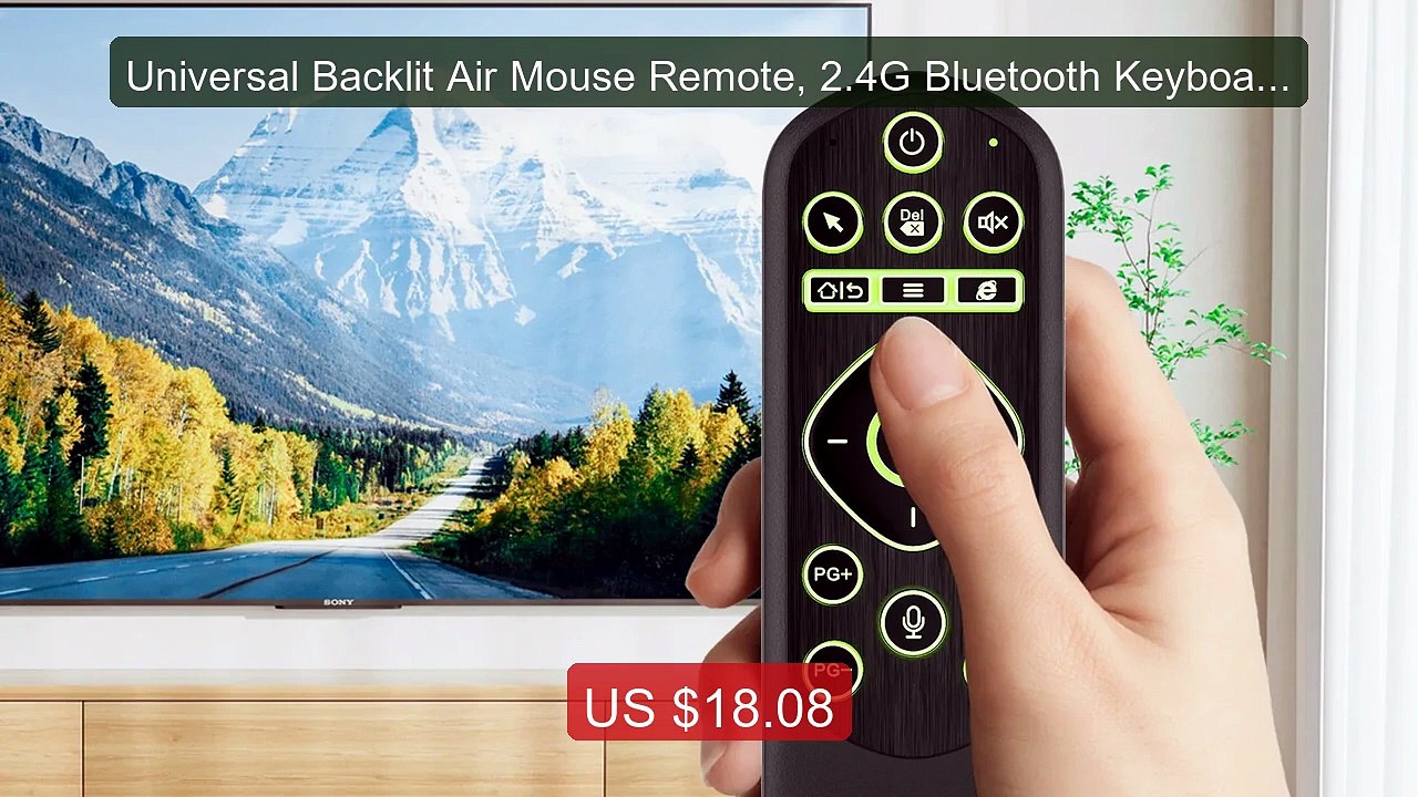 Universal Backlit Air Mouse Remote, 2.4G Bluetooth Keyboard Contro... -- Best Deal 2026 | Shop Now!