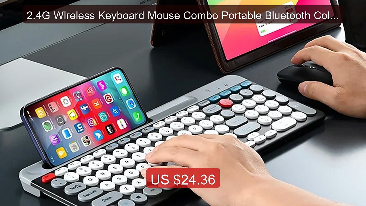 2.4G Wireless Keyboard Mouse Combo Portable Bluetooth Colorful Keyb... -- Top Rated 2026 | Buy Now!