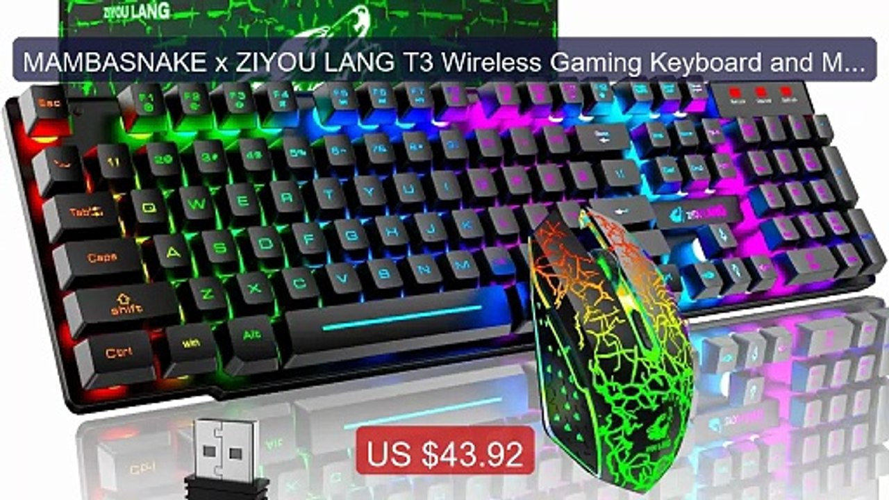 MAMBASNAKE x ZIYOU LANG T3 Wireless Gaming Keyboard and Mouse ... -- Best Buy 2026 | Great Quality!