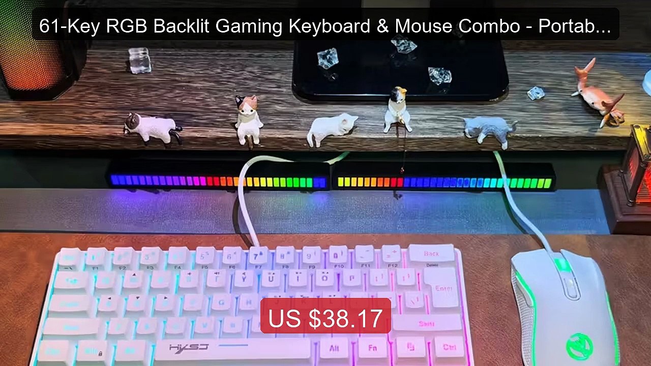 61-Key RGB Backlit Gaming Keyboard & Mouse Combo - Portable Co... -- Best Buy 2026 | Great Quality!