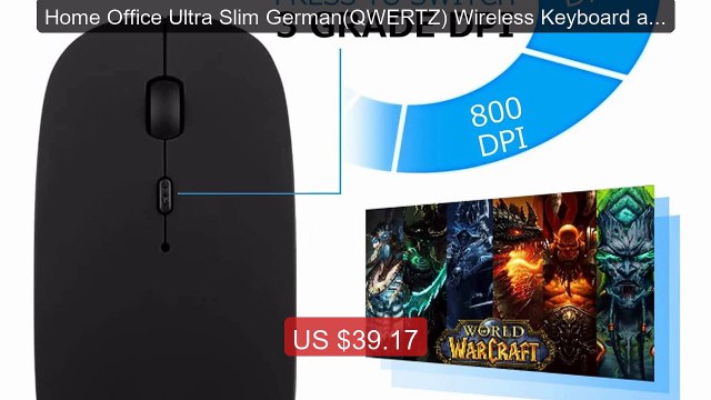 Home Office Ultra Slim German(QWERTZ) Wireless Keyboard and Mouse 2... Top Rated 2026 | Buy Now!