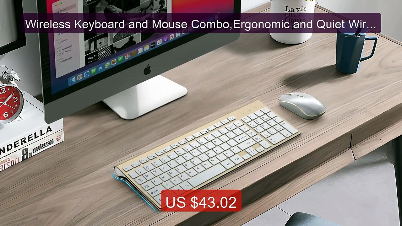 Wireless Keyboard and Mouse Combo,Ergonomic and Quiet Wireles... -- Amazing Value 2026 | Must Have!