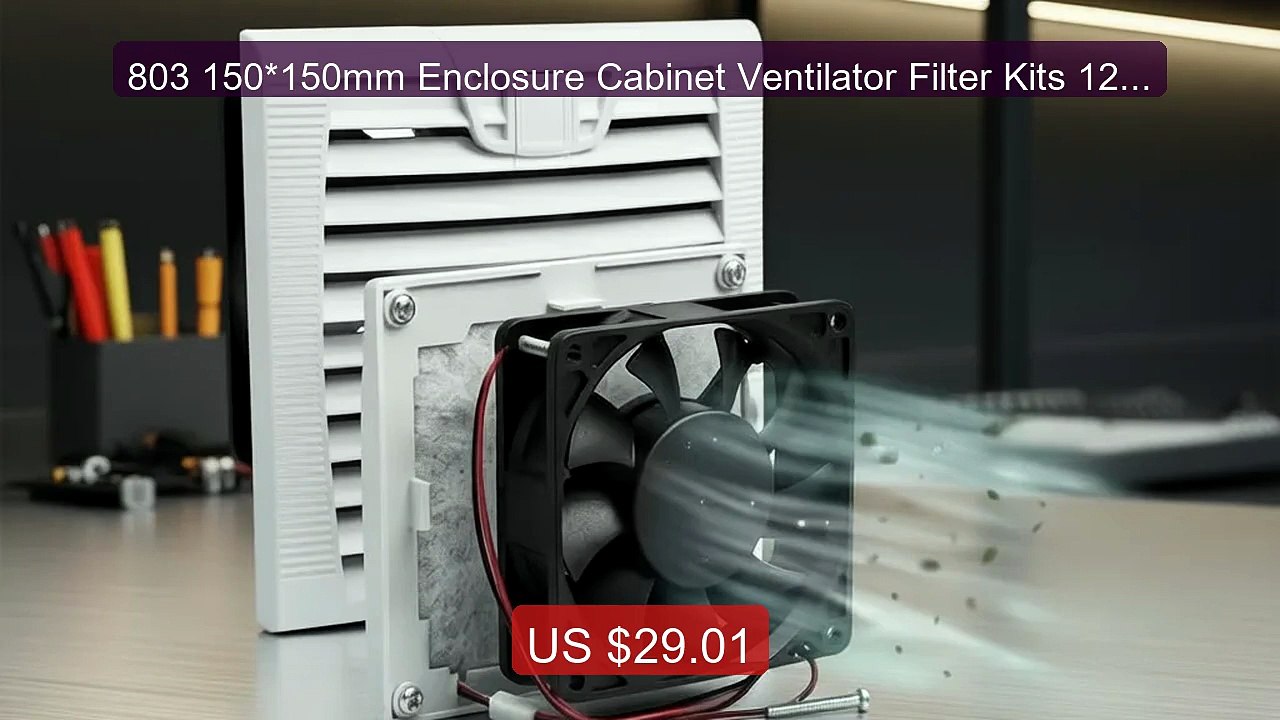 803 150*150mm Enclosure Cabinet Ventilator Filt...