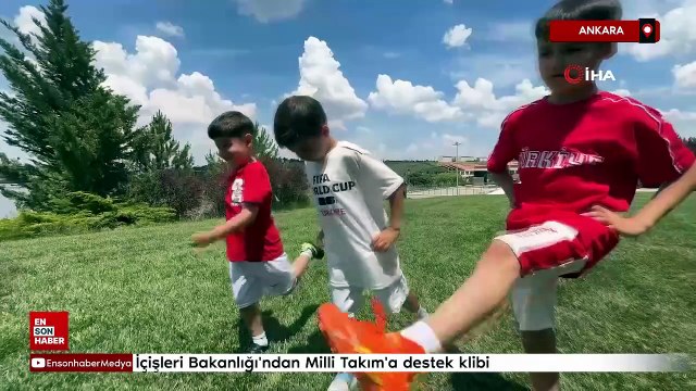 İçişleri Bakanlığı'ndan Milli Takım'a destek klibi