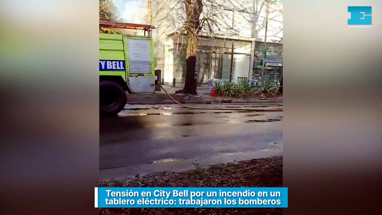 Tensión en City Bell por un incendio en un tablero eléctrico