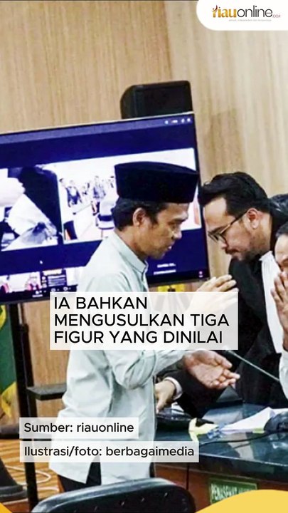 UAS Ungkap Tiga Nama Calon Wakil Abdul Wahid Sebelum SF Hariyanto, Ini Namanya