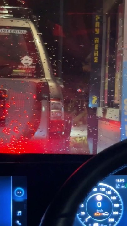 Car used as battering ram in insane road rage incident