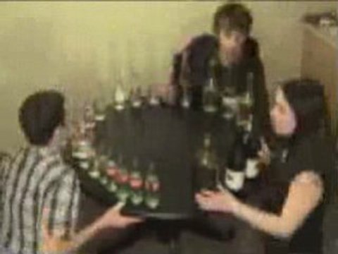 Tetris theme avec des bouteilles