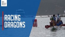 Hong Kongers compete in the city's annual dragon boat festival